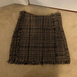 Winter plaid skirt